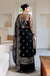 Embroidered back of Ramsha H-503 with sequins and tassel detail